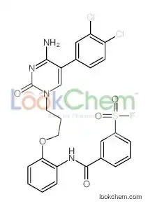3-[[2-[3-[4-amino-5-(3,4-dichlorophenyl)-2-oxopyrimidin-1-yl]propoxy]phenyl]carbamoyl]benzenesulfonyl fluoride