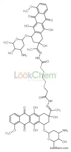 N,N'-bis[(E)-1-[4-(4-amino-5-hydroxy-6-methyloxan-2-yl)oxy-2,5,12-trihydroxy-7-methoxy-6,11-dioxo-3,4-dihydro-1H-tetracen-2-yl]e