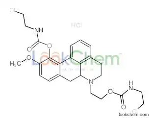 2-[11-(2-chloroethylcarbamoyloxy)-10-methoxy-5,6,6a,7-tetrahydro-4H-dibenzo[de,g]quinoline-6-yl]ethyl N-(2-chloroethyl)carbamate