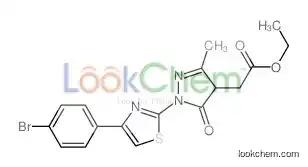 ethyl 2-[1-[4-(4-bromophenyl)-1,3-thiazol-2-yl]-3-methyl-5-oxo-4H-pyrazol-4-yl]acetate