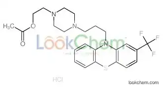 1-Piperazineethanol,4-[3-[2-(trifluoromethyl)-10H-phenothiazin-10-yl]propyl]-, 1-acetate,hydrochloride (1:2)