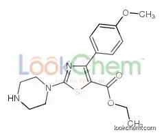 ETHYL 2-PIPERAZINE-4-(4-METHOXY)PHENYL THIAZOLE-5-CARBOXYLATE