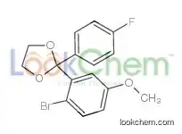 2-(2-bromo-5-methoxyphenyl)-2-(4-fluorophenyl)-1,3-dioxolane