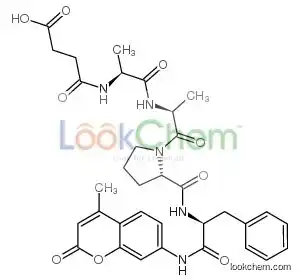 4-[[(2S)-1-[[(2S)-1-[(2S)-2-[[(2S)-2-[(4-methyl-2-oxochromen-7-yl)amino]-3-phenylpropanoyl]carbamoyl]pyrrolidin-1-yl]-1-oxopropa