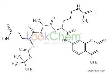 Boc-Gln-Ala-Arg-7-amido-4-methylcoumarin hydrochloride