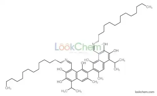 (1Z)-7-[(8Z)-1,6-dihydroxy-3-methyl-7-oxo-5-propan-2-yl-8-[(tetradecylamino)methylidene]naphthalen-2-yl]-3,8-dihydroxy-6-methyl-