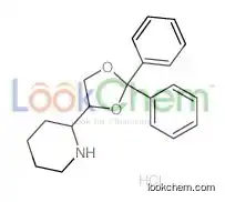 Piperidine,2-(2,2-diphenyl-1,3-dioxolan-4-yl)-, hydrochloride (1:1)