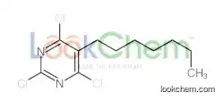 2,4,6-trichloro-5-heptylpyrimidine