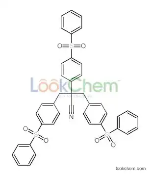2,3-bis[4-(benzenesulfonyl)phenyl]-2-[[4-(benzenesulfonyl)phenyl]methyl]propanenitrile