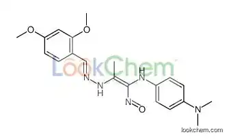 1-N-[(E)-2-[(2E)-2-[(2,4-dimethoxyphenyl)methylidene]hydrazinyl]-1-nitrosoprop-1-enyl]-4-N,4-N-dimethylbenzene-1,4-diamine