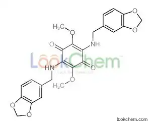 2,5-bis(1,3-benzodioxol-5-ylmethylamino)-3,6-dimethoxycyclohexa-2,5-diene-1,4-dione