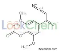 (E)-1-(4-acetyloxy-3,5-dimethoxyphenyl)-2-diazonioethenolate