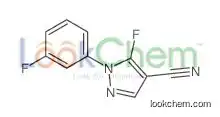 5-fluoro-1-(3-fluorophenyl)pyrazole-4-carbonitrile