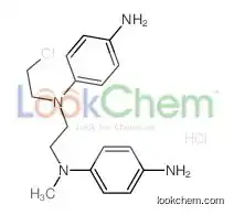 4-N-[2-[4-amino-N-(2-chloroethyl)anilino]ethyl]-4-N-methylbenzene-1,4-diamine
