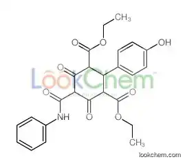 diethyl 2-(4-hydroxyphenyl)-4,6-dioxo-5-(phenylcarbamoyl)cyclohexane-1,3-dicarboxylate
