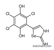 2-(2-amino-1,3-selenazol-5-yl)-3,5,6-trichlorobenzene-1,4-diol