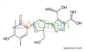1-[(2S,3S,5R)-2-(hydroxymethyl)-5-(5-methyl-2,4-dioxopyrimidin-1-yl)oxolan-3-yl]triazole-4,5-dicarboxamide