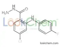 4-chloro-2-(4-fluoroanilino)benzohydrazide