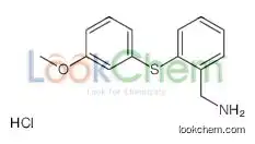 [2-(3-methoxyphenyl)sulfanylphenyl]methanamine,hydrochloride