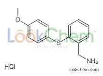 [2-(4-methoxyphenyl)sulfanylphenyl]methanamine,hydrochloride