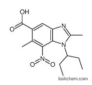 2,6-dimethyl-7-nitro-1-pentan-3-ylbenzimidazole-5-carboxylic acid