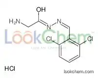 2-amino-N-[(E)-(2,6-dichlorophenyl)methylideneamino]acetamide,hydrochloride