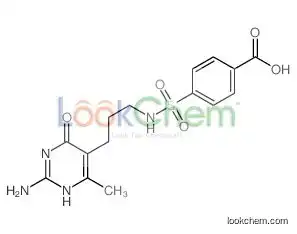 4-[3-(2-amino-6-methyl-4-oxo-1H-pyrimidin-5-yl)propylsulfamoyl]benzoic acid