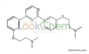 2-[3-[2-[3-[2-(dimethylamino)ethylsulfanyl]phenyl]pyrimidin-4-yl]phenyl]sulfanyl-N,N-dimethylethanamine