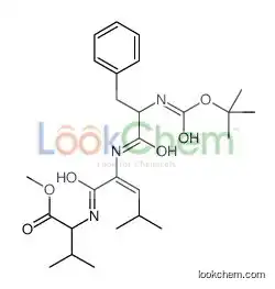 methyl 3-methyl-2-[[(E)-4-methyl-2-[[2-[(2-methylpropan-2-yl)oxycarbonylamino]-3-phenylpropanoyl]amino]pent-2-enoyl]amino]butano