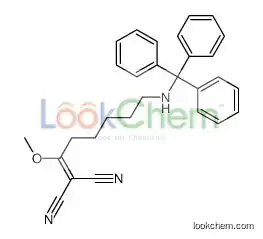 2-[1-methoxy-6-(tritylamino)hexylidene]propanedinitrile