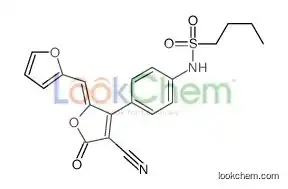 N-[4-[4-cyano-2-(furan-2-ylmethylidene)-5-oxofuran-3-yl]phenyl]butane-1-sulfonamide