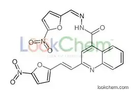 2-[(E)-2-(5-nitrofuran-2-yl)ethenyl]-N-[(E)-(5-nitrofuran-2-yl)methylideneamino]quinoline-4-carboxamide