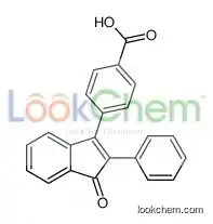 4-(3-oxo-2-phenylinden-1-yl)benzoic acid