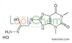 2-[(1,3-dimethyl-2,6-dioxo-7H-purin-8-yl)sulfanyl]acetohydrazide,hydrochloride
