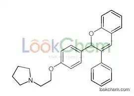 1-[2-[4-(3-phenyl-2H-chromen-2-yl)phenoxy]ethyl]pyrrolidine