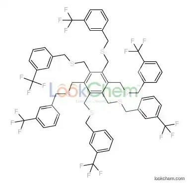 1,2,3,4,5,6-hexakis[[3-(trifluoromethyl)phenyl]methylsulfanylmethyl]benzene