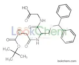 2-[[3-benzhydrylsulfanyl-2-[[2-[(2-methylpropan-2-yl)oxycarbonylamino]acetyl]amino]propanoyl]amino]acetic acid
