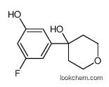 4-(3-fluoro-5-hydroxyphenyl)oxan-4-ol
