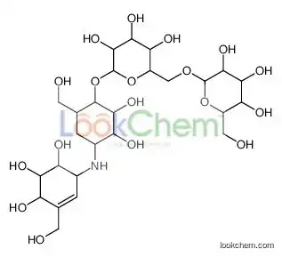 2-[[6-[2,3-dihydroxy-6-(hydroxymethyl)-4-[[4,5,6-trihydroxy-3-(hydroxymethyl)cyclohex-2-en-1-yl]amino]cyclohexyl]oxy-3,4,5-trihy