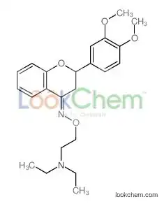 2-[(E)-[2-(3,4-dimethoxyphenyl)-2,3-dihydrochromen-4-ylidene]amino]oxy-N,N-diethylethanamine