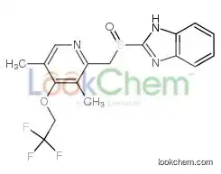 2-[(4-TRIFLUOROETHOXY-3,5-DIMETHYL-2-PYRIDINYL)-METHYLSULFINYL]-BENZIMIDAZOLE
