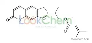 2-(7-oxo-2,3-dihydrofuro[3,2-g]chromen-2-yl)propyl 3-methylbut-2-enoate