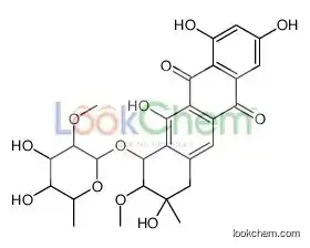 7-(4,5-dihydroxy-3-methoxy-6-methyloxan-2-yl)oxy-2,4,6,9-tetrahydroxy-8-methoxy-9-methyl-8,10-dihydro-7H-tetracene-5,12-dione