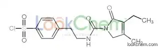 4-[2-[(4-ethyl-3-methyl-5-oxo-2H-pyrrole-1-carbonyl)amino]ethyl]benzenesulfonyl chloride