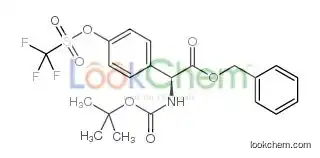 benzyl 2-[(2-methylpropan-2-yl)oxycarbonylamino]-2-[4-(trifluoromethylsulfonyloxy)phenyl]acetate