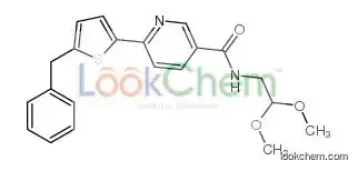6-(5-benzylthiophen-2-yl)-N-(2,2-dimethoxyethyl)pyridine-3-carboxamide