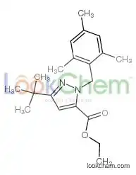 ethyl 5-tert-butyl-2-[(2,4,6-trimethylphenyl)methyl]pyrazole-3-carboxylate