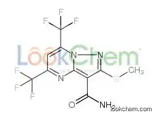 2-methylsulfanyl-5,7-bis(trifluoromethyl)pyrazolo[1,5-a]pyrimidine-3-carboxamide