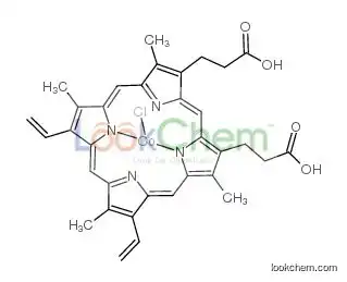 3-[18-(2-carboxyethyl)-7,12-bis(ethenyl)-3,8,13,17-tetramethylporphyrin-21,23-diid-2-yl]propanoic acid,chlorocobalt(2+)