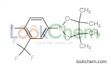 2-[4-fluoro-3-(trifluoromethyl)phenyl]-4,4,5,5-tetramethyl-1,3,2-dioxaborolane